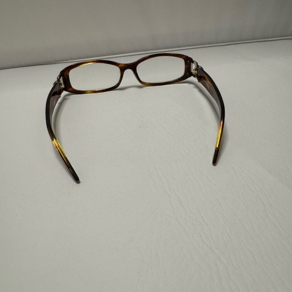 Burberry Brown and Gold Tortoiseshell Glasses - Picture 3 of 8
